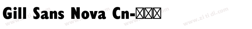 Gill Sans Nova Cn字体转换